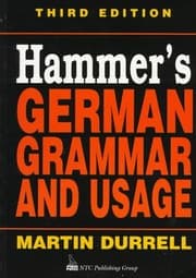 Tapa de Hammer's German grammar and usage