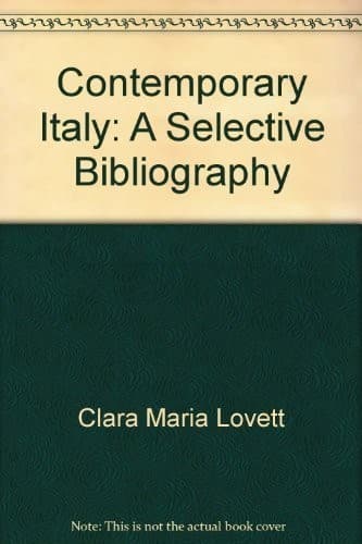 Tapa de Contemporary Italy