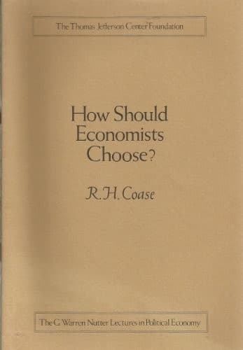 Tapa de How should economists choose?