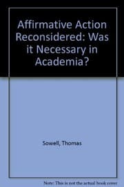Tapa de Affirmative action reconsidered
