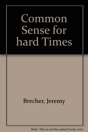 Tapa de Common sense for hard times