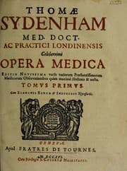 Tapa de Thomae Sydenham med. doct. ac practici Londinensis celeberrimi Opera medica