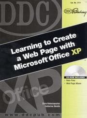 Tapa de DDC Learning to Create a Web Page with Microsoft Office XP