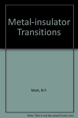 Tapa de Metal-insulator transitions