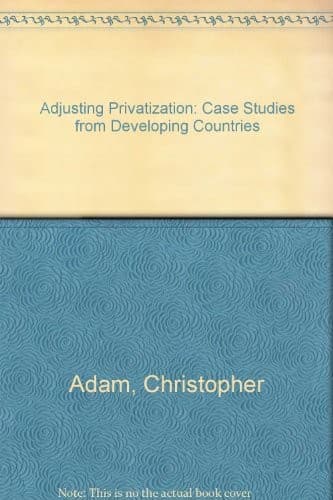 Tapa de Adjusting privatization