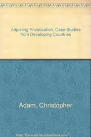 Tapa de Adjusting privatization