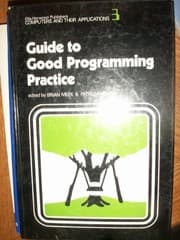 Tapa de Guide to Good Programming Practice (Computers and Their Applications) (Ellis Horwood Series in Computers and Their Applications)