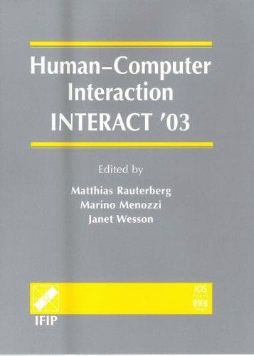 Tapa de Human-computer interaction, INTERACT '03