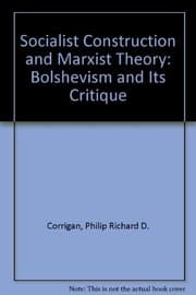Tapa de Socialist construction and Marxist theory