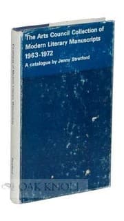 Tapa de The Arts Council collection of modern literary manuscripts, 1963-1972