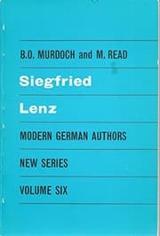 Tapa de Siegfried Lenz (Modern German Authors, New)