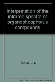 Tapa de Interpretation of the infrared spectra of organophosphorus compounds