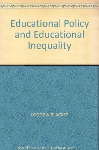 Tapa de Educational policy and educational inequality