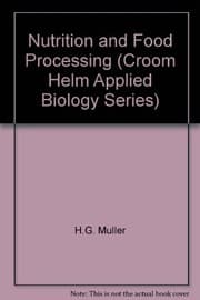 Tapa de Nutrition and Food Processing (Croom Helm Applied Biology Series)
