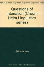 Tapa de Questions of Intonation