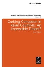 Tapa de Curbing Corruption in Asian Countries: An Impossible Dream? (Research in Public Policy Analysis and Management) (Research in Public Policy Analysis & Management)