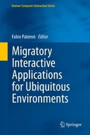 Tapa de Migratory Interactive Applications for Ubiquitous Environments (Human–Computer Interaction Series)