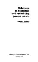 Tapa de Solutions in statistics and probability