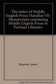 Tapa de A handlist of manuscripts containing Middle English prose in Parisian libraries