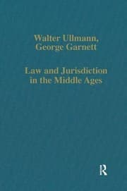 Tapa de Law and jurisdiction in the Middle Ages