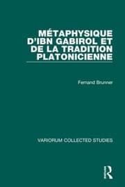 Tapa de Métaphysique d'Ibn Gabirol et de la tradition platonicienne
