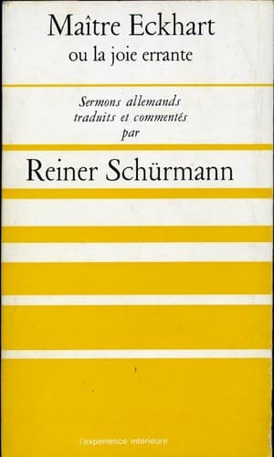 Tapa de Maître Eckhart ou la joie errante