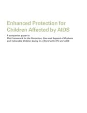 Tapa de Enhanced protection for children affected by AIDS