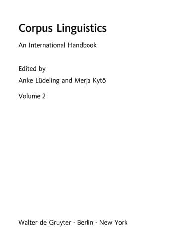 Tapa de Corpus linguistics