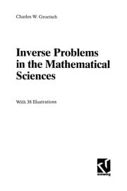 Tapa de Inverse problems in the mathematical sciences