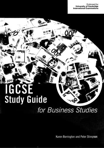 Tapa de IGCSE study guide for business studies