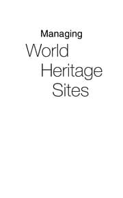 Tapa de Managing world heritage sites