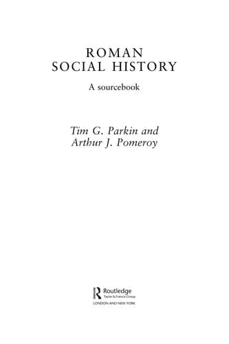 Tapa de Roman social history