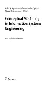 Tapa de Conceptual modelling [sic] in information systems engineering