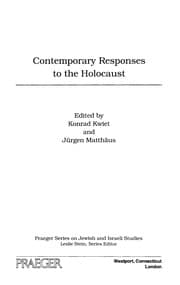 Tapa de Contemporary responses to the Holocaust