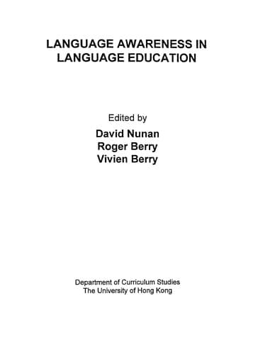 Tapa de Language awareness in language education