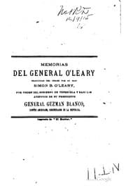 Tapa de Memorias del General o'leary