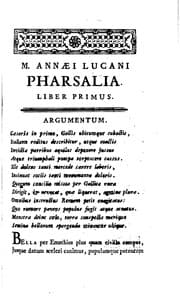 Tapa de Marci Annaei Lucani Pharsalia, sive De bello civili libri decem: Cum ...