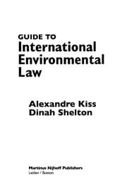 Tapa de Guide to international environmental law