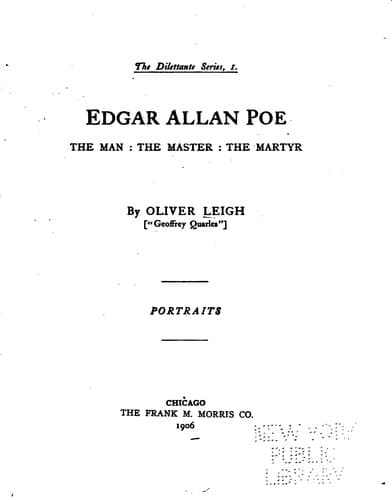 Tapa de Edgar Allan Poe