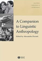 Tapa de A companion to linguistic anthropology