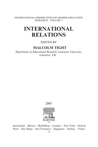 Tapa de International relations