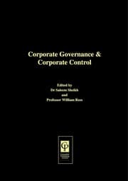 Tapa de Corporate governance & corporate control