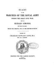 Tapa de Diary of the Marches of the Royal Army During the Great Civil War: Now First ...