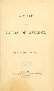 Tapa de A visit to the valley of Wyoming