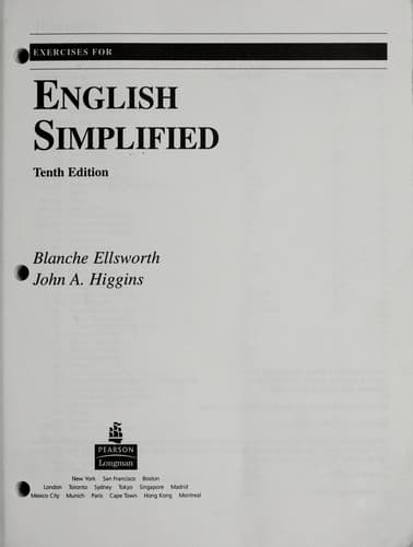 Tapa de Exercises for English Simplified