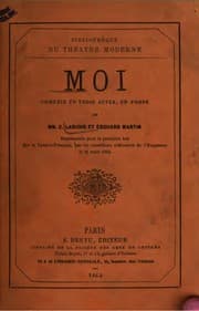 Tapa de Moi: comédie en trois actes, en prose