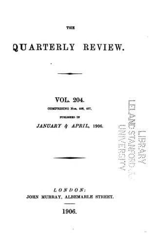 Tapa de The Quarterly Review