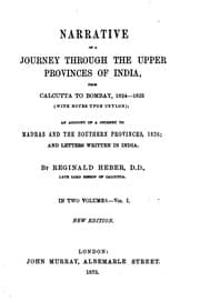 Tapa de Narrative of a Journey Through the Upper Provinces of India, from Calcutta ...
