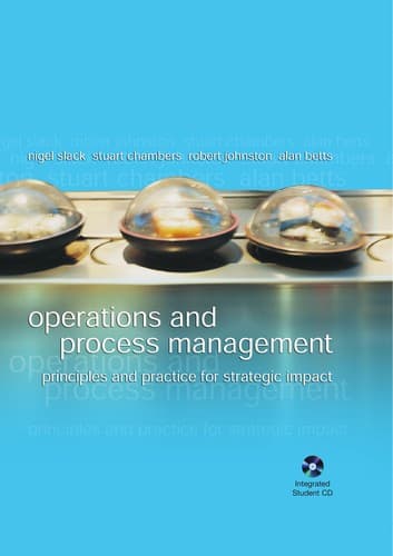 Tapa de Operations and process management