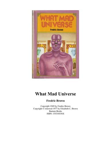 Tapa de What Mad Universe